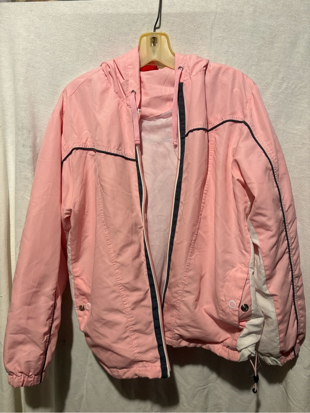 Pink Hooded Lightweight Women's Jacket